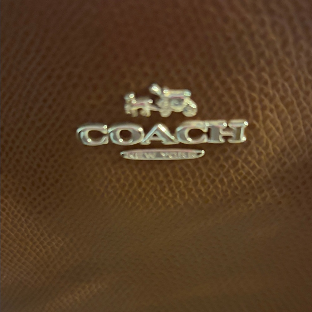 Coach Christie in cross grain leather Tan and Pink Shoulder Bag - Picture 2 of 16